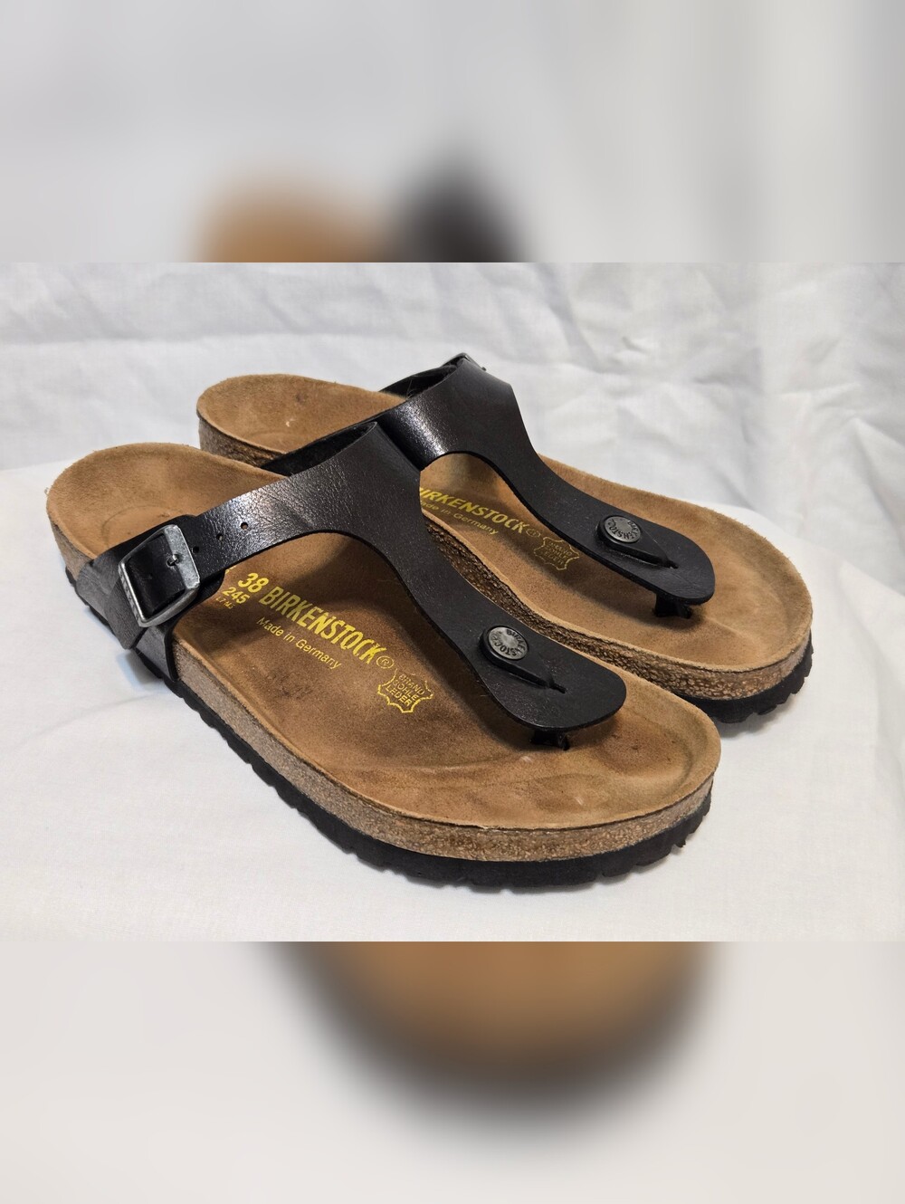 Birkenstock Gizeh Womens Graceful Licorice Sandals Sz 38 245 US 7-7.5 - Picture 4 of 12